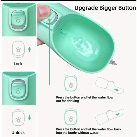 Leak-Proof Portable Dog Water Bottle For Outdoor Adventures - Picture 3 of 5